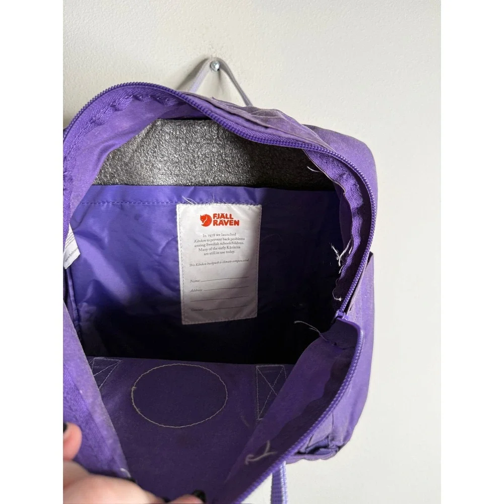 Fjallraven Kanken Backpack Purple Classic School‎ Book Bag